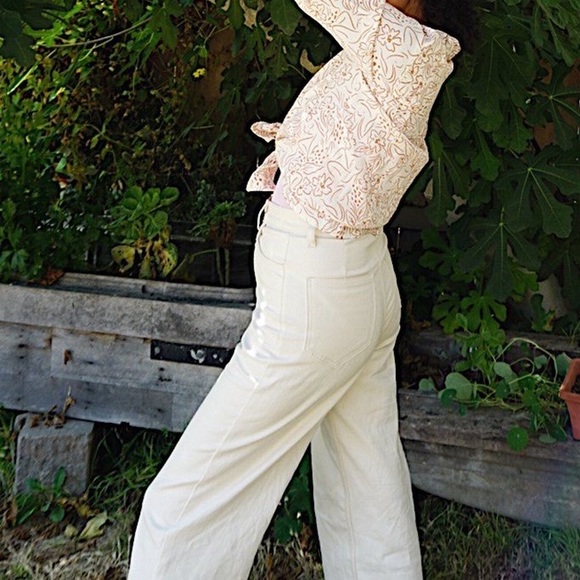 Whimsy + Row Pants - Whimsy + Row Flora Pant in White